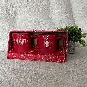 Rae Dunn - Christmas Naughty and Nice Mug Set